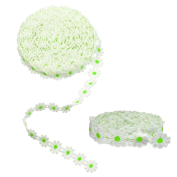 Sky Pro 0.98"Embroidered Light Green Lace Ribbon Trim by the Yard