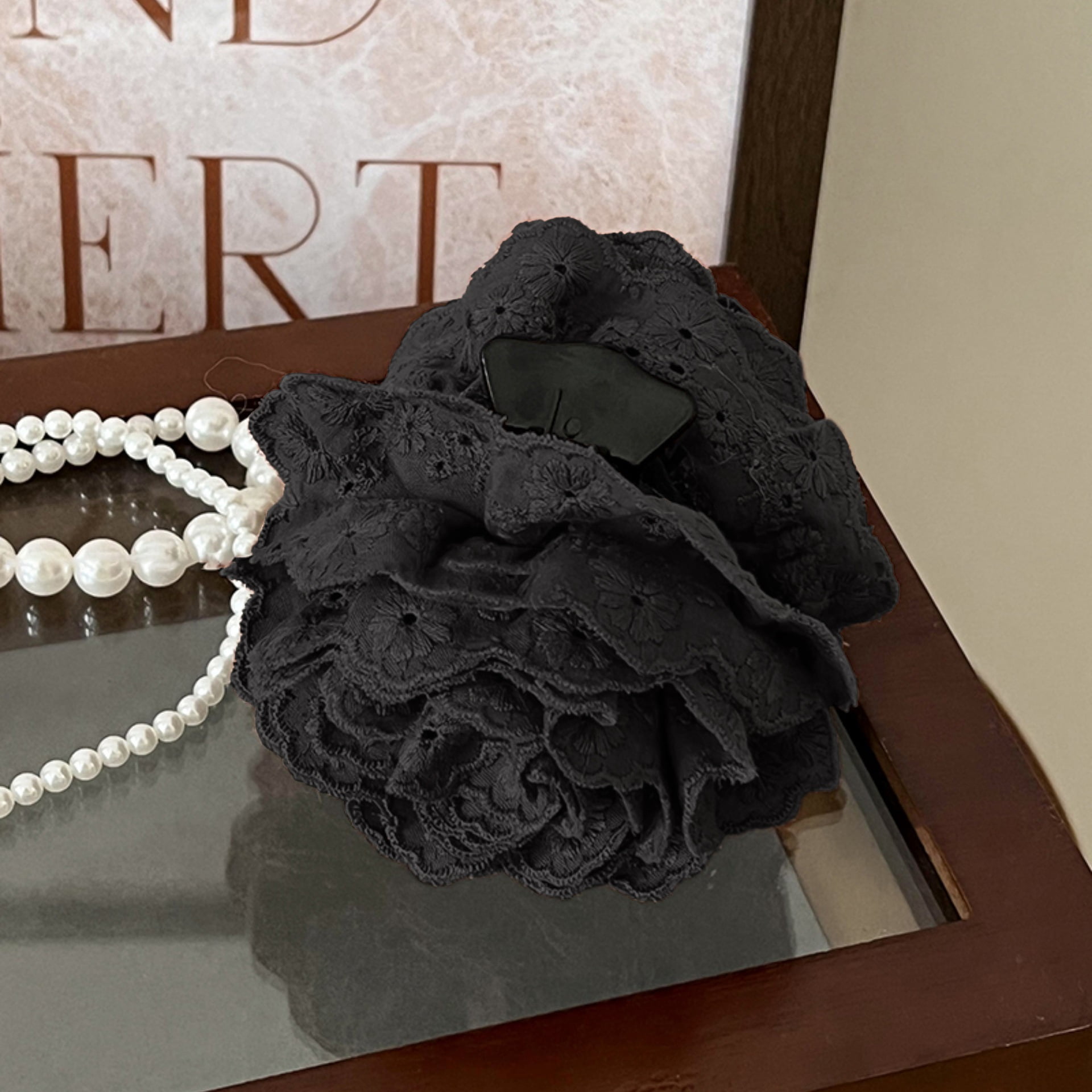 Lace Rose Clip Flower Plate Hair Clip Elegant and High-end Headwear