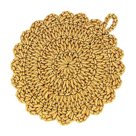 Lace Round Crochet Doilies, Ongmies Thick and Soft Dishcloth Kitchen Dishcloth Dishcloth Multi Purpose Washing Pad, Handmade Coasters