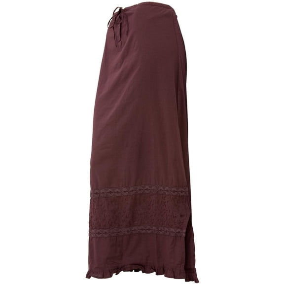 Lace & Ruffles - Burgandy Skirt