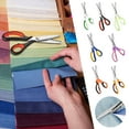 thumbnail image 1 of Lace Scissors Stainless Steel Serrated Fabric Shears | Triangular Sawtooth Edge | Locking Handle | Precision Cutting for Sewing, Craft, Paper, Tooth Cloth | 24x8.5cm | 1 Pack, 1 of 4