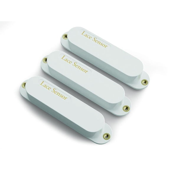 Lace Sensor Gold 3-Pack SSS Pickups  White Covers