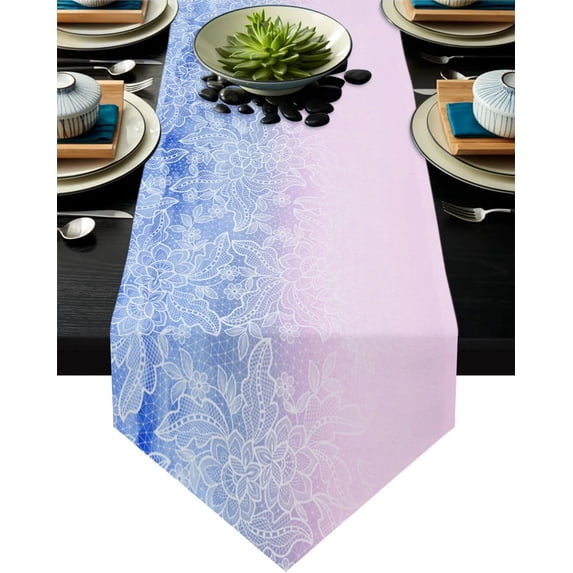 Lace Shading Black Table Runner Country Wedding Decoration Tablecloth Table Flag Placemat Dust Cover Table Mat For Home