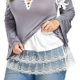 Lace Shirt Extender for Women, Women's Layered Tiered Sheer, Trim