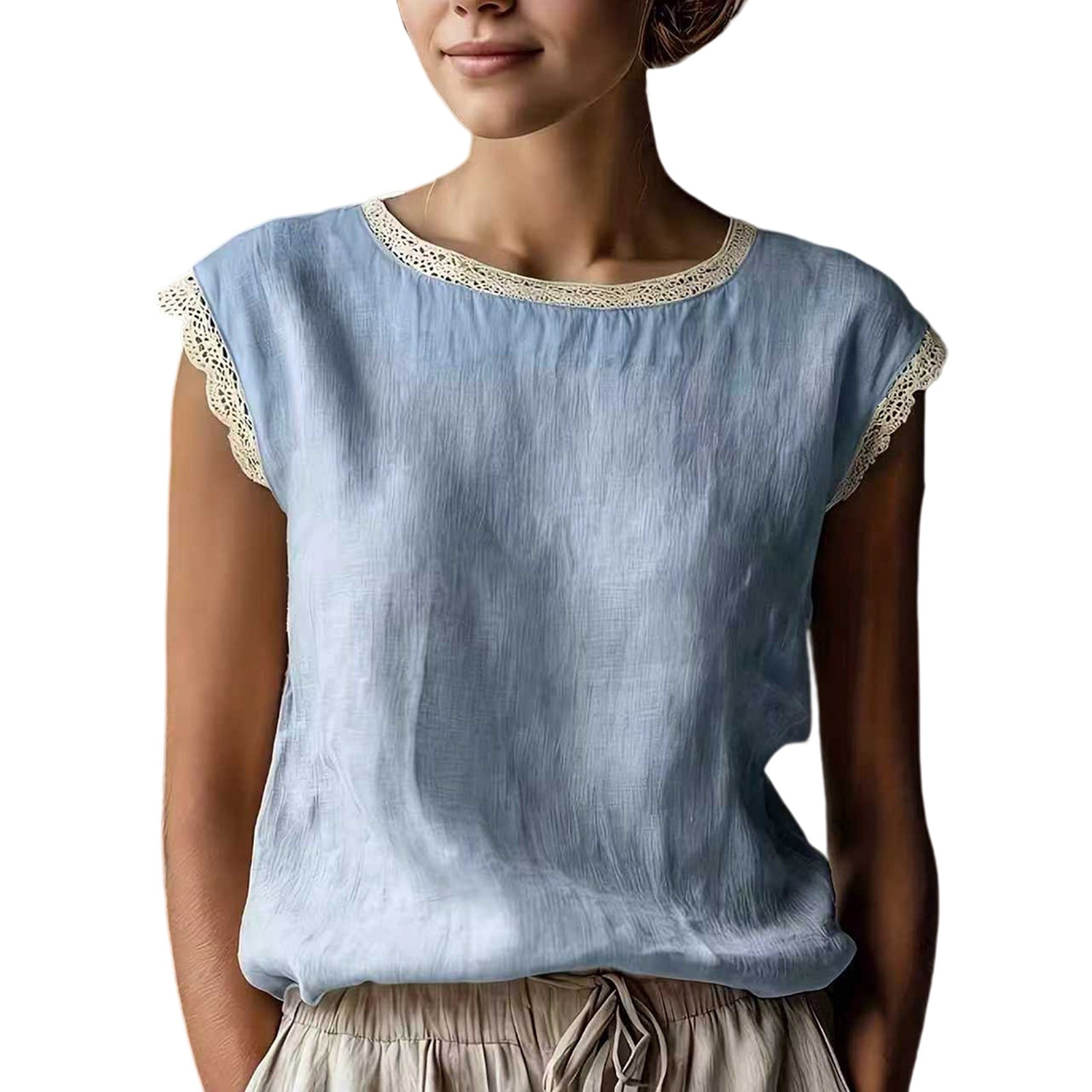 Lace Shirts for Women 2026 Spring Summer Y2K Clothes Camisole Women's ...