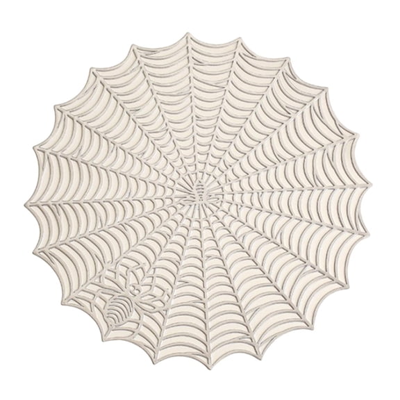 Lace Spider Web Tablecloth For Halloween Round Table Decoration 15 Inch