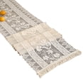 thumbnail image 1 of Lace Table Cloth Crochet Lace Cotton Blended Fabric with Tassel Table Decor, 1 of 2