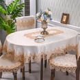 thumbnail image 1 of Lace Table Cloths Oval Tablecloth Macrame for Rustic Kitchen Party Birthday Picnic Table Decoration, 1 of 3