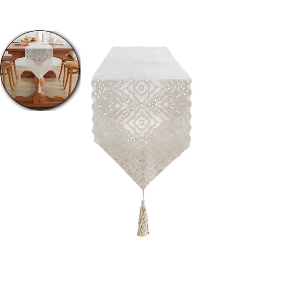 Lace Table Runner Boho Table Runner Vintage Rustic Table Runners for Wedding Bridal Shower Home Dinning Table Decorations