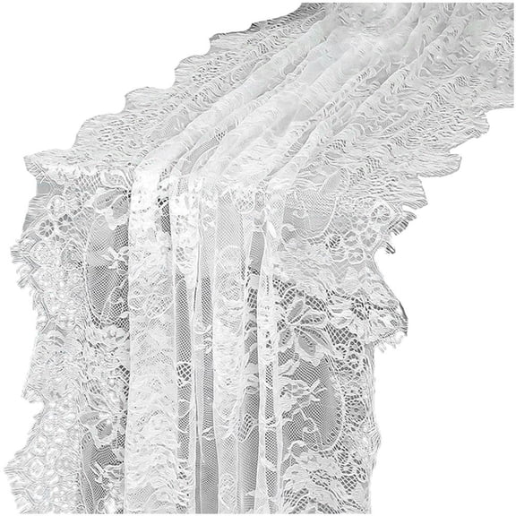 Lace Table Runner, Classic Lace Table Linen Lace Floral Table Runners for Wedding Dining Table Cloth Chic Dresser Scarve Table Cover for Table Decor