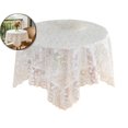 thumbnail image 1 of Lace Tablecloth 33.4 x 33.4 Inch Vintage Floral Embroidered Square Table Cloth Rustic Boho Wedding Bridal Shower Table Cover, 1 of 6