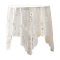 thumbnail image 1 of Lace Tablecloth for Dining Table and Party Decor Elegant White Polyester Table Cover to Create a Romantic Ambiance for Wedding Birthday and Special Occasion Celebrations, 1 of 6