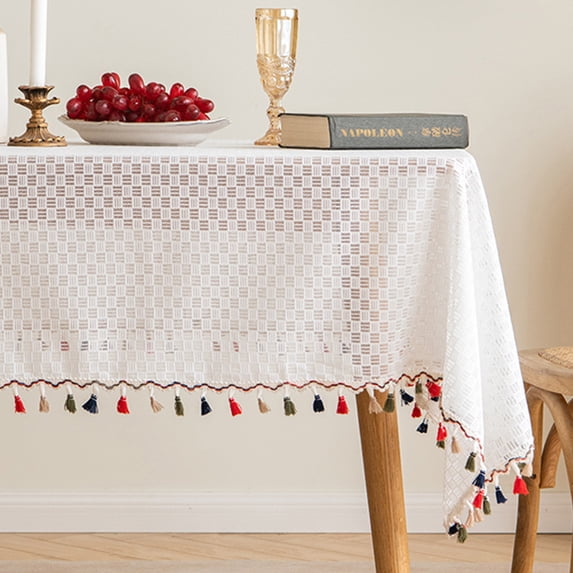 Lace Tablecloth Table Cover for Buffet Table, Holiday Dinner, Party, Banquet, Wedding Decorations