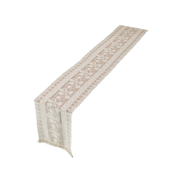 Lace Tablecloth Table Runner High Grade White Decorative Dining Table Coffee Table Crochet Suitable For Kitchen Living Room Nylon Spandex Material