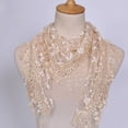 thumbnail image 1 of Womens shawl wraps Floral Lace Tassel Sheer summer scarf for women, 1 of 2