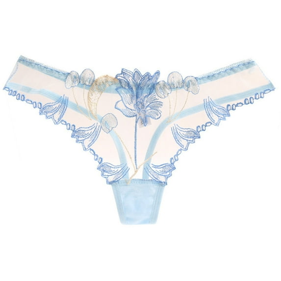 Lace Thongs for Women Seamless Stretch No Show Underwear Thong Panties