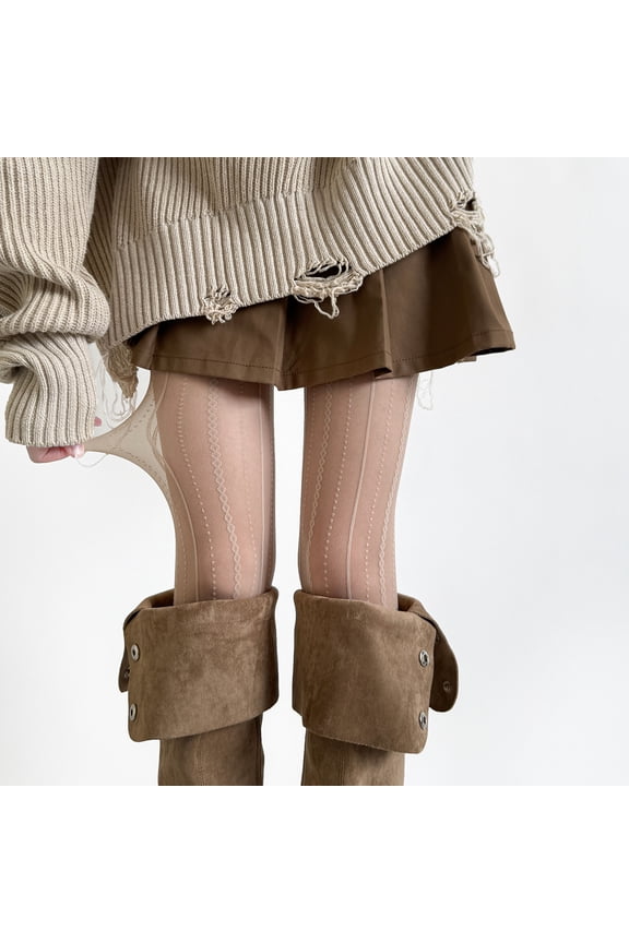 Lace Tights For Women,Floral Patterned Sexy Fishnet Stockings,Sheer Pantyhose Halloween Costume