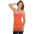 thumbnail image 1 of Lace Trim Long and Lean Cami Tank Top, 1 of 1