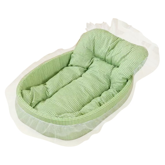 Lace Trim Pet Bed, Soft Cushioned Cat Bed Dog Bed with Removable Mattress for Small to Medium Pets
