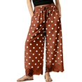 thumbnail image 1 of Lace Wide Leg Pants for Women 2026 Spring Summer Cropped Lightweight Casual Pants with Pockets, 1 of 8