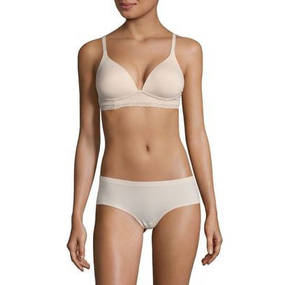 Women's Warner's RO5691A Cloud 9 Wire Free Triangle Bra (Butterscotch 34C)