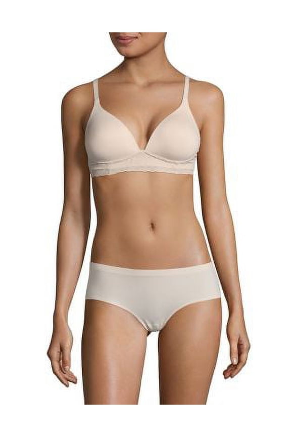 Women's Warner's RO5691A Cloud 9 Wire Free Triangle Bra (Butterscotch 34C)