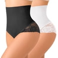 thumbnail image 1 of Lace Tummy Control Underwear Shapewear for Women High Waisted Panties Body Shaper Seamless Girdle Briefs, 1 of 6