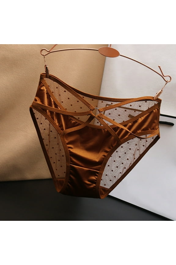 Lace Underwear For Women Transparent Low Waisted Hollowed Out Pure Desire Oversized Crotch Triangle Pants Silk Smooth Satin Bottom Pants Pretty Womens Panties Lace High Waist Panties Lane Swim 20 plus