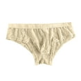 thumbnail image 1 of Lace Underwear for Men Briefs Lightweight Breathable Hollow-Out Low Rise Solid Color High-Cut Bikini Hipster Thongs, 1 of 2