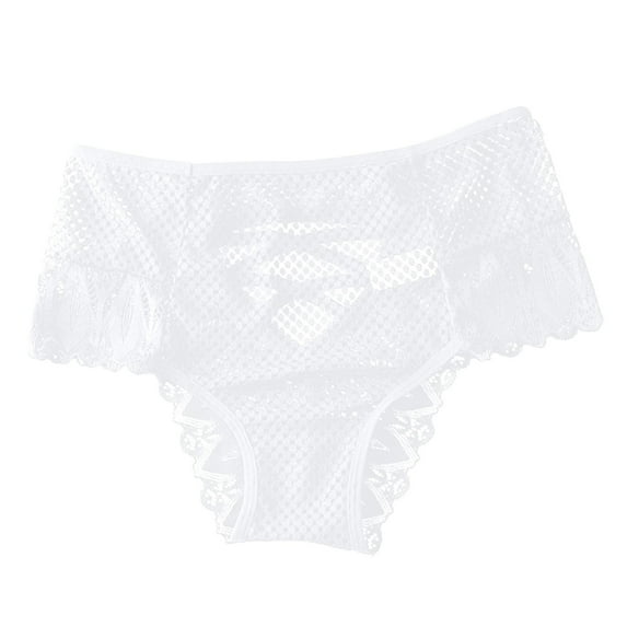 Lace Underwear for Women Sexy Stretch High Waist Full Coverage See Through Panties Casual Fashion Hollow Out Briefs