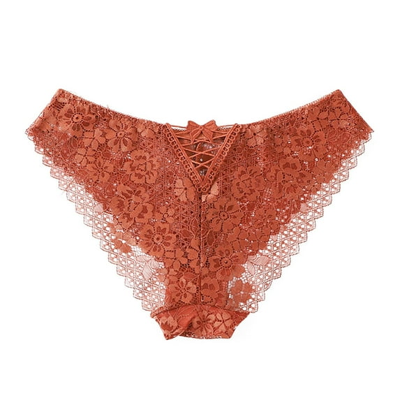 Lace Underwear for Women Sexy Stretch High Waist Full Coverage See Through Panties Casual Fashion Hollow Out Briefs