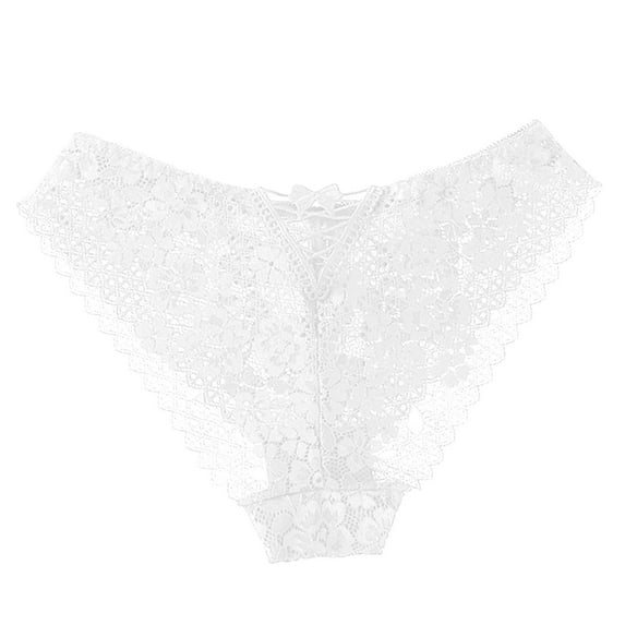 Lace Underwear for Women Sexy Stretch High Waist Full Coverage See Through Panties Casual Fashion Hollow Out Briefs