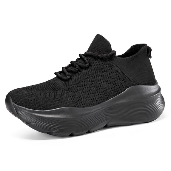 Lace Up Platform Running Sneakers