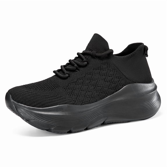 Lace Up Platform Running Sneakers