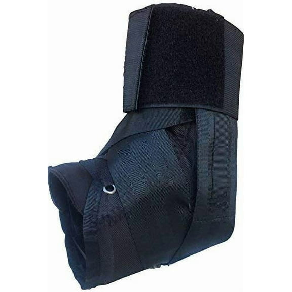 Lace-Up Sports Medicine & Orthopedic Ankle Brace. Ankle stabilization support for sprains and injuries (X-Large Black)