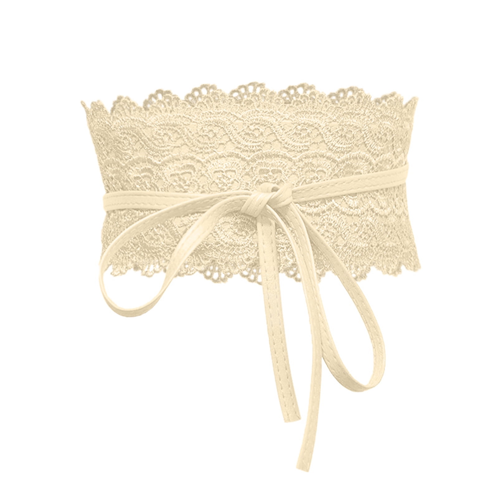 Lace Up Waist Belt Leather Corset Belt Tie Wrap Bowknot  display picture 3