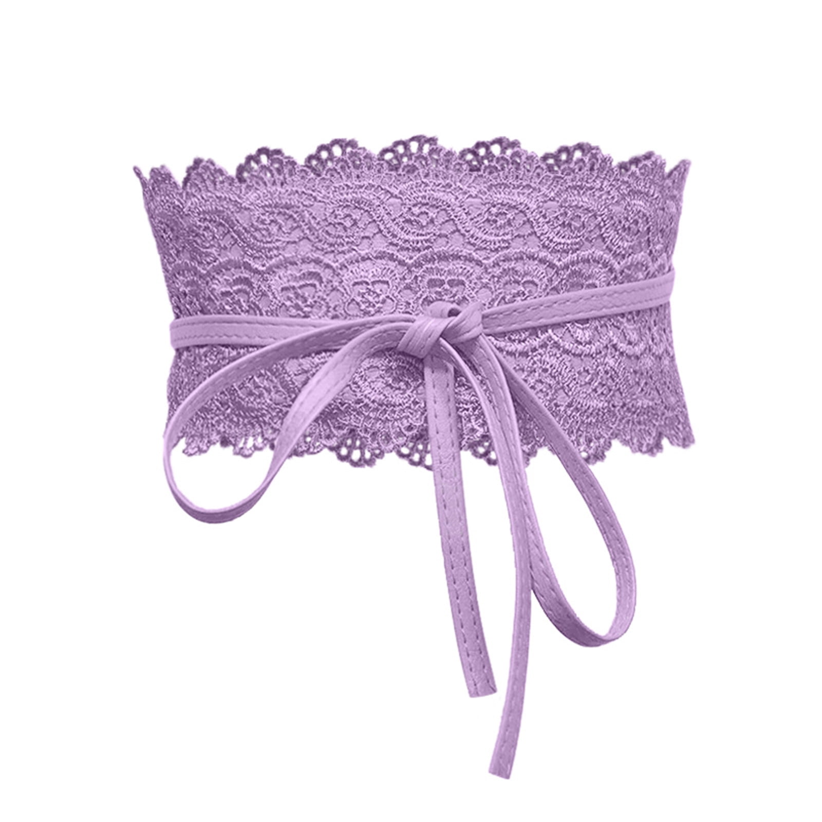 Lace Up Waist Belt Leather Corset Belt Tie Wrap Bowknot  display picture 1