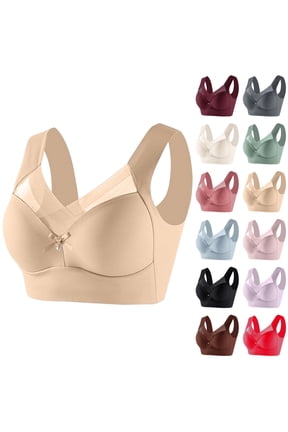Lace Wireless Bras for Women Wide Strap Push Up Support Lift Everyday Breathable Side Thin Anti Armpit Fat Lingerie Complexion 36