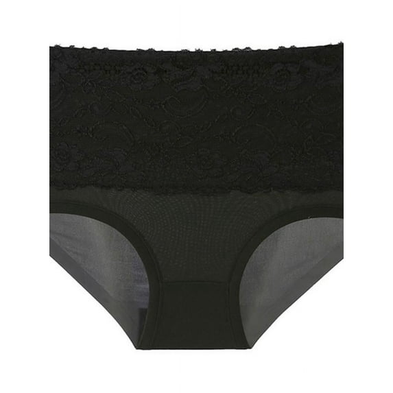 Lace Womens Underwear,Cotton Mid Waist Top Full Coverage Brief Ladies Panties Lingerie Undergarments for Women