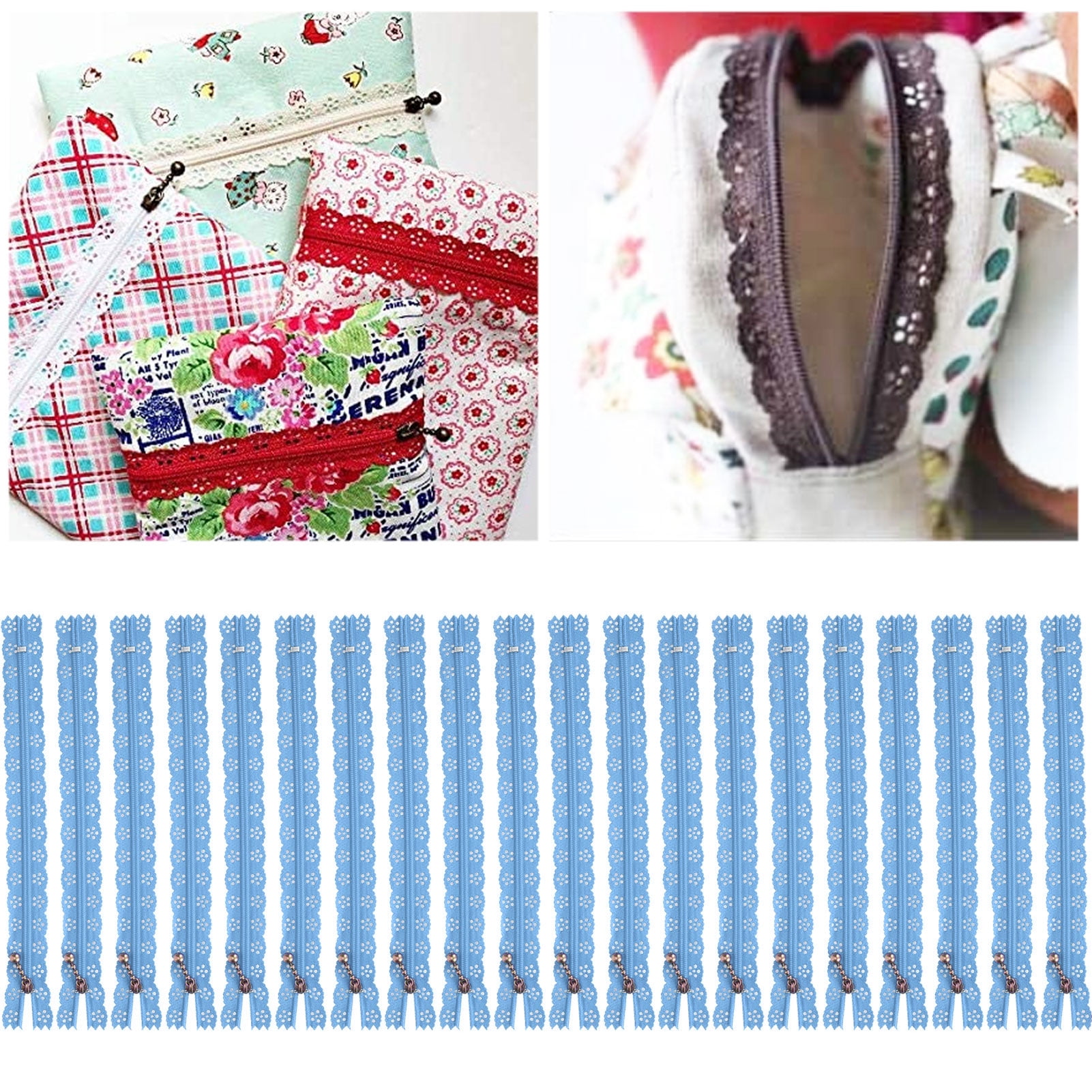 Lace Zippers, Cute Crafts Zipper 20CM Lace Design Wedding Sewing Dress