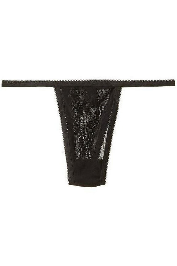 Lace garter belt and matching thong.