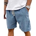 thumbnail image 1 of Lace-up Corduroy Men's Shorts Casual Pants, 1 of 2