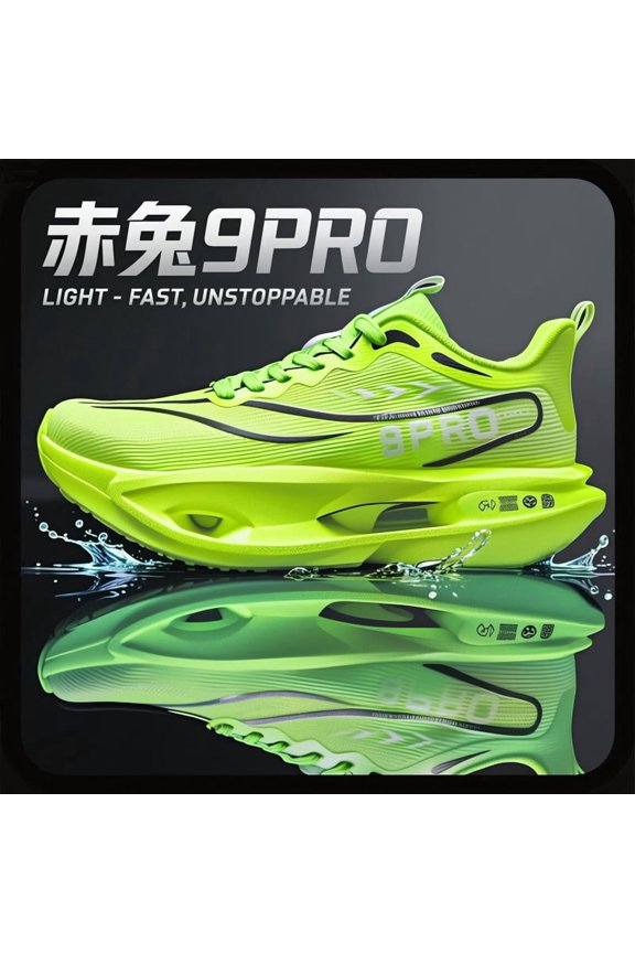 Lace-up Hollow Popcorn Midsole Professional Racing Running Sneakers