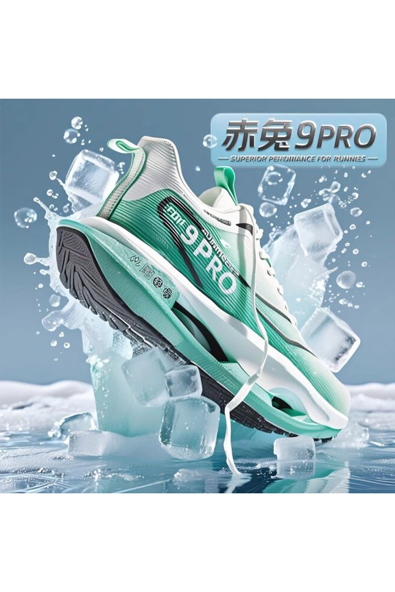 Lace-up Hollow Popcorn Midsole Professional Racing Running Sneakers