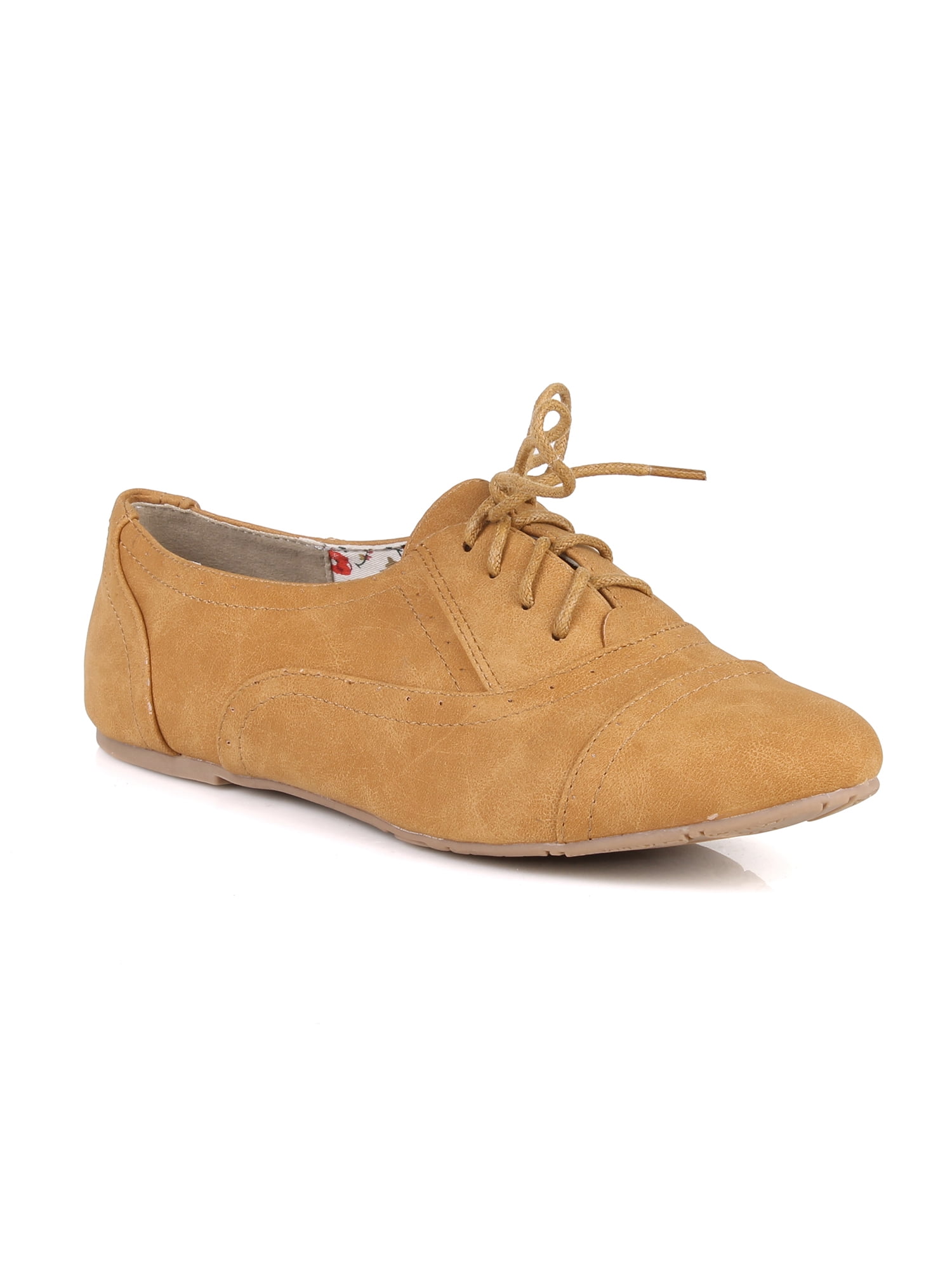 Lace up Women's Loafers in Tan