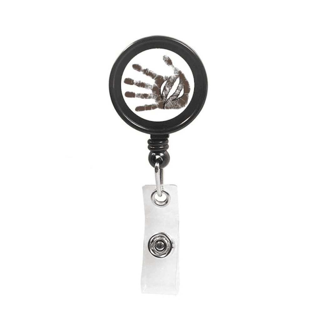 Laceration Marks Handprint Wound Retractable Keychain Badge Holder ID Badge