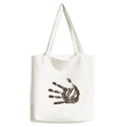 thumbnail image 1 of Laceration Marks Handprint Wound Tote Canvas Bag Shopping Satchel Casual Handbag, 1 of 3