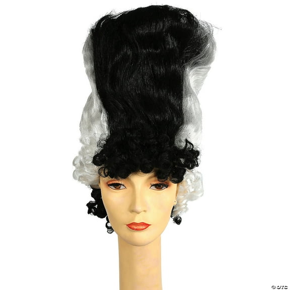 Lacey Wigs LW20WBW Monster Bride Deluxe Wig - White & Black