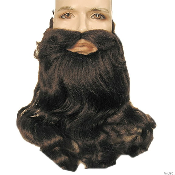 Lacey Wigs LW222DKBN Beard & Mustache Deluxe Set - Dark Brown