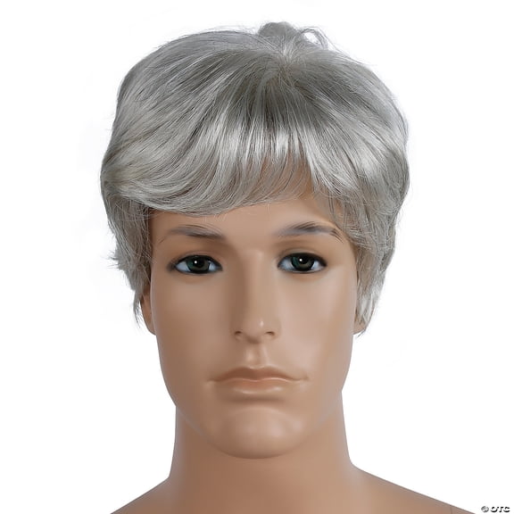 Lacey Wigs LW323LGY Bargain Mens Wig, Light Grey